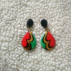 Vintage ceramic earrings